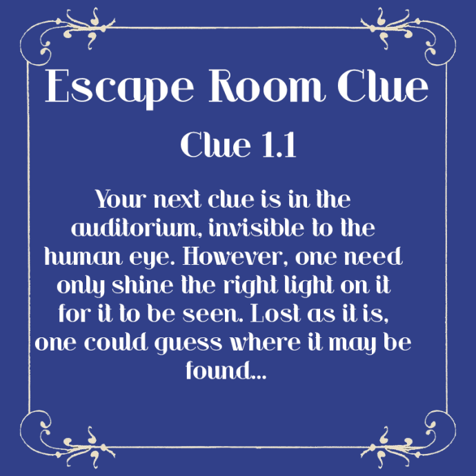 Innova Youth Escape Room Clues Diamond Valley Baptist Church